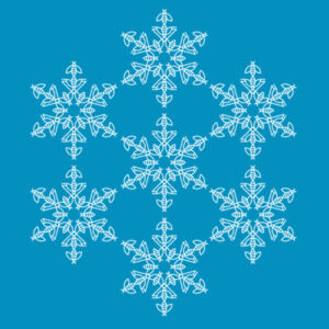 Ski Bees Snow Flake Hoodie  Design