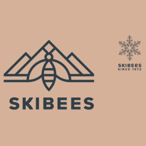 Ski Bees Charcoal Symbol Hoodie Design